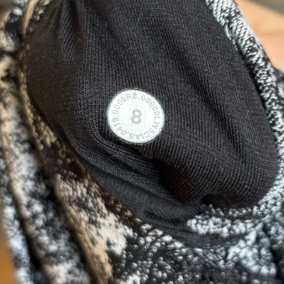Lululemon Wunder Under High Rise Tight 28" Black & White Size 8 LW5CIAS - Picture 8 of 8